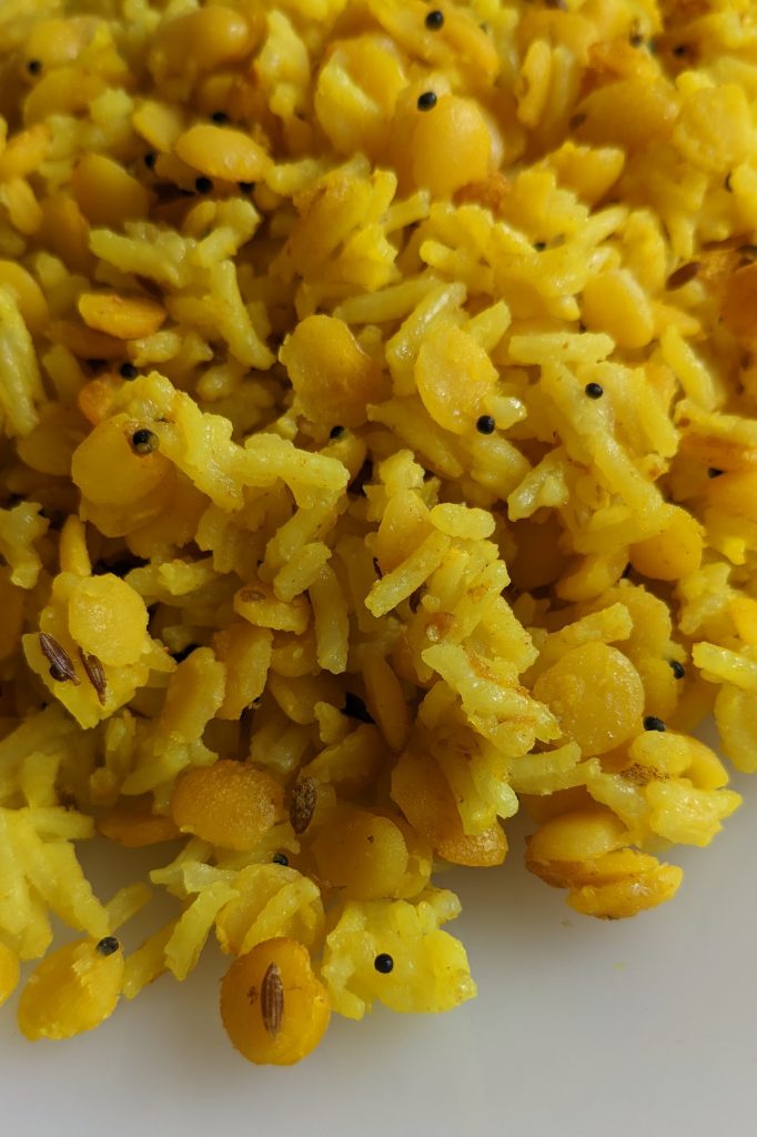 turmeric-infused-yellow-lentil-dahl-and-basmati-white-rice-turmeric-recipes-vegetarian-recipes-vegan-protein-recipes