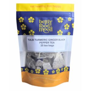 tulsi turmeric ginger black pepper tea bags