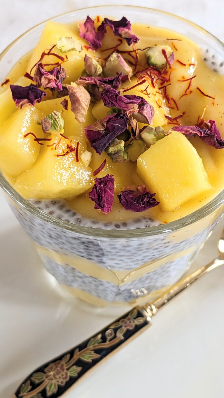 Mango Lassi Chia Pudding – Summer Healthy Dessert Recipes